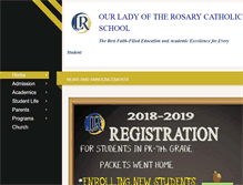 Tablet Screenshot of olrcatholicschool.com